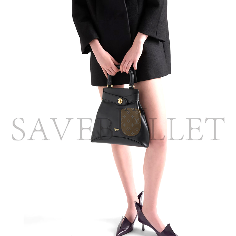 PRADA PRADA CAREY LEATHER BAG 1BG567 (31*30*6.5cm)